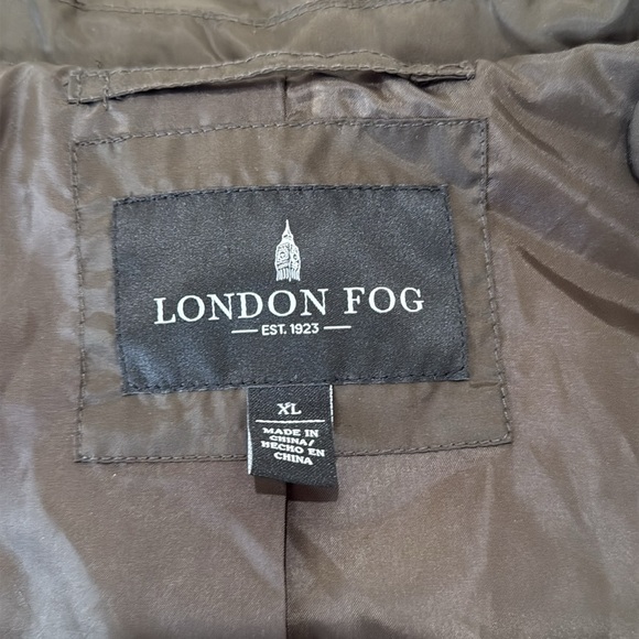 London Fog Women's Diamond Quilted Down Mid Length Moss Puffer Jacket Size XL - Picture 10 of 12